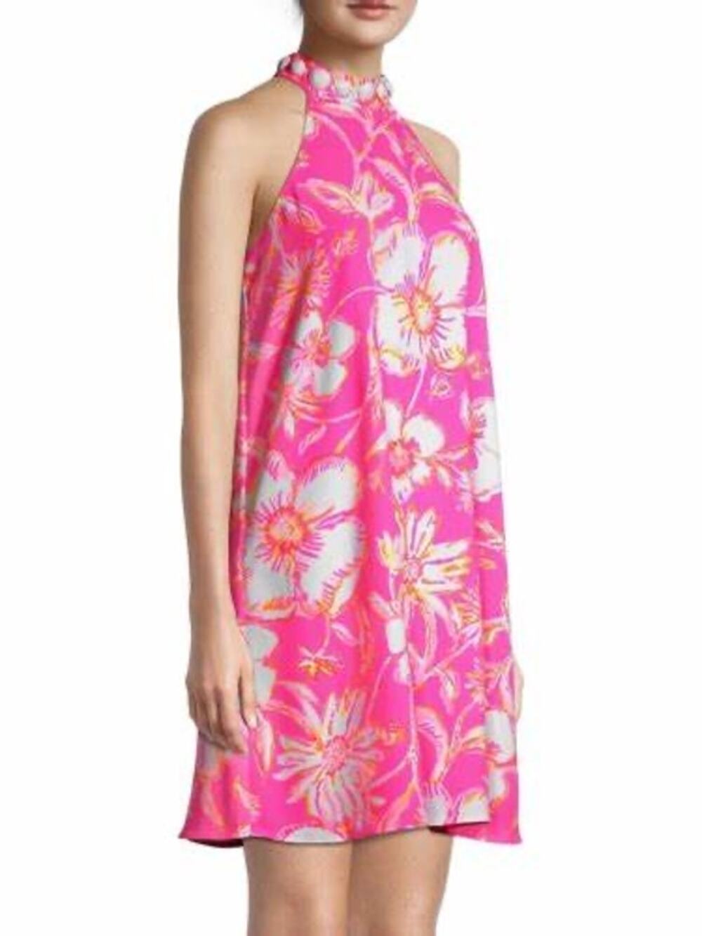 Lilly Pulitzer NEW Pink Floral Alli Swing Dress Size S